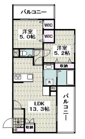 ユーフォリア関内の物件間取画像